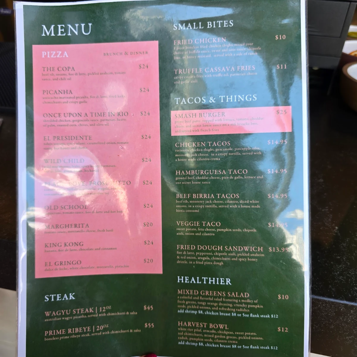Menu, La Favella