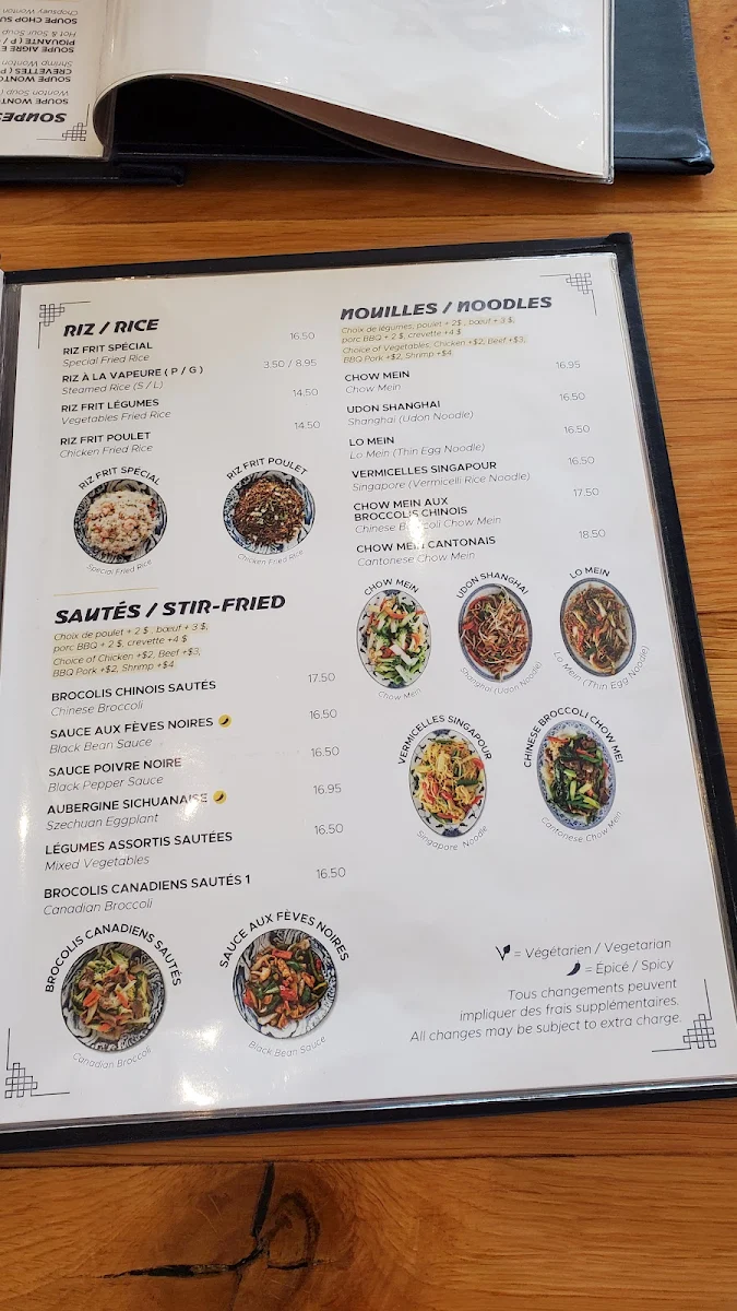 Menu, Fay Wong
