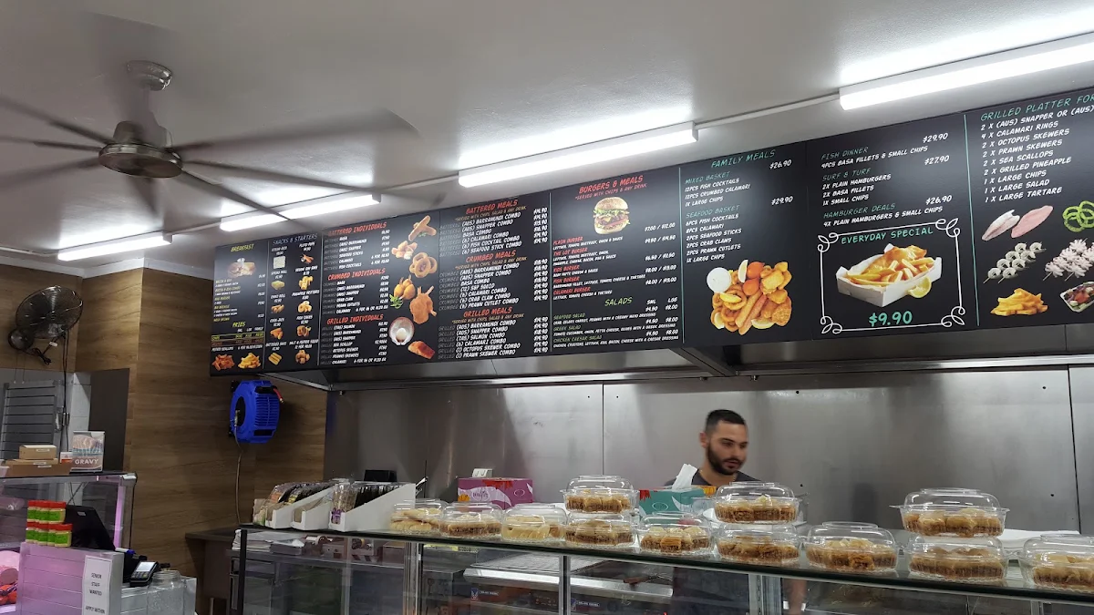 Menu, Pritchard Seafood