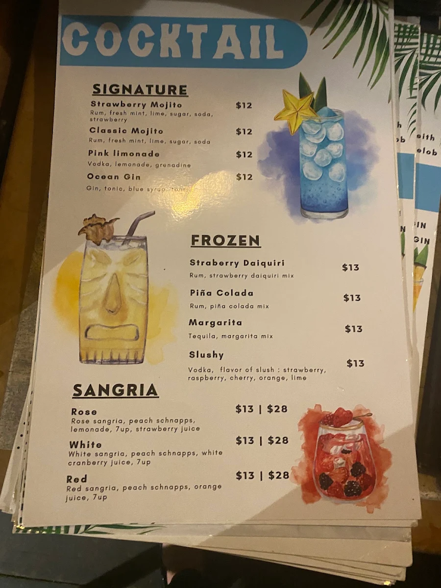 Menu, Rockcliffe Boathouse Restaurant & Marina