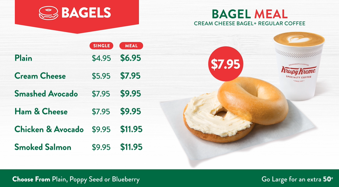 Menu, Krispy Kreme Redbank Plains