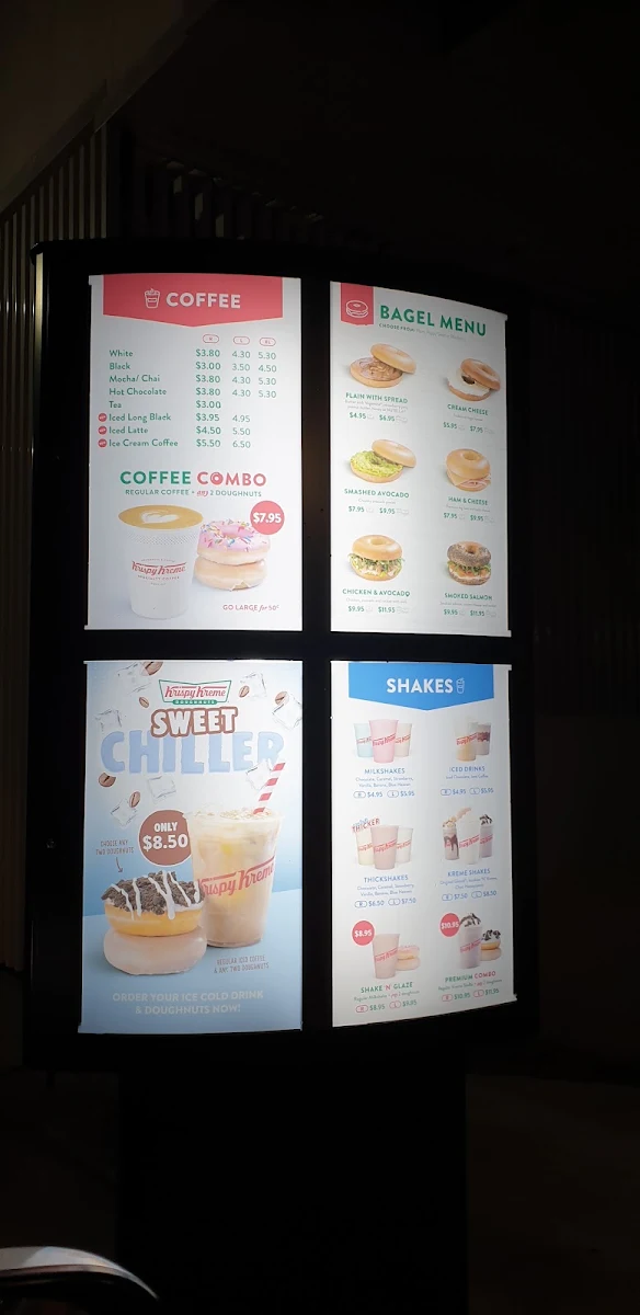 Menu, Krispy Kreme Redbank Plains