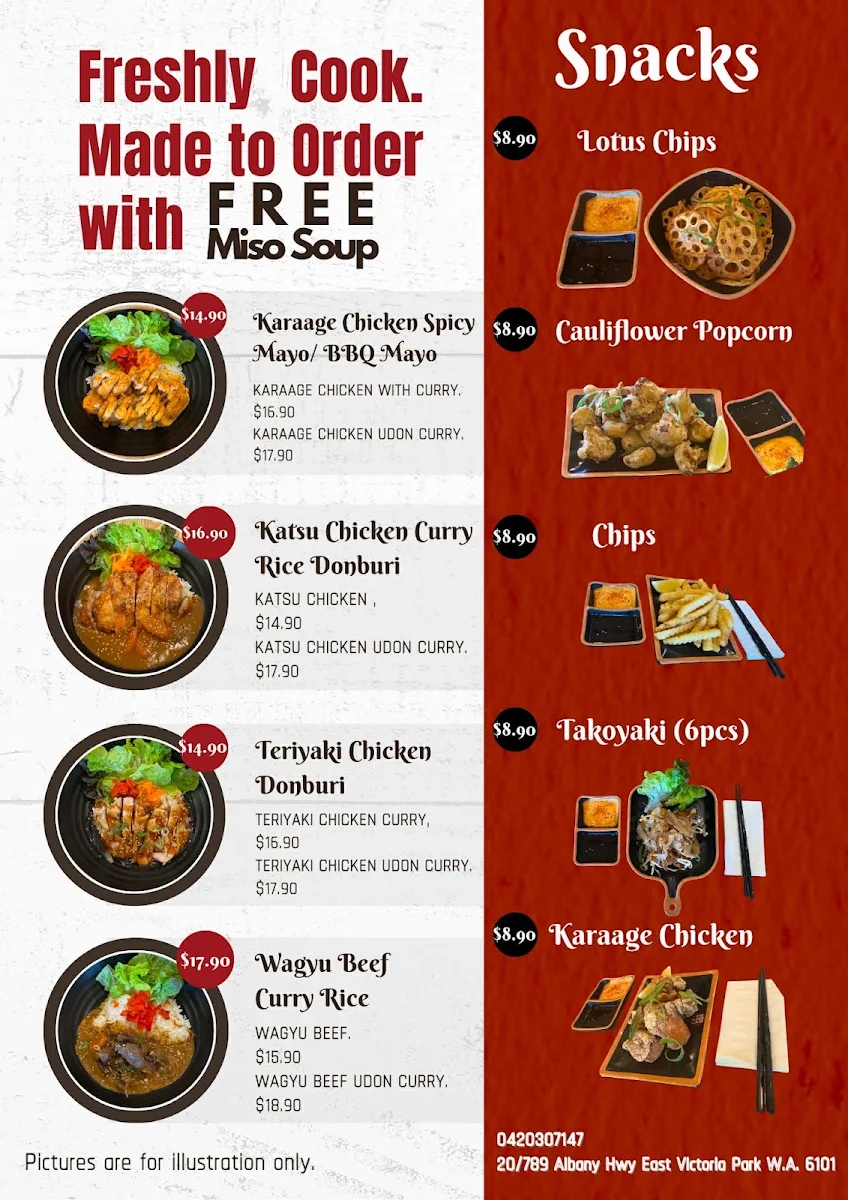Menu, Shokudou