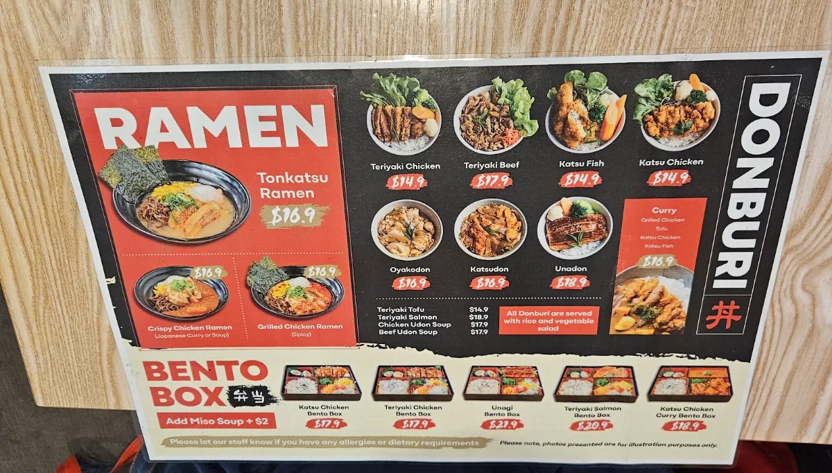 Menu, Shokudou