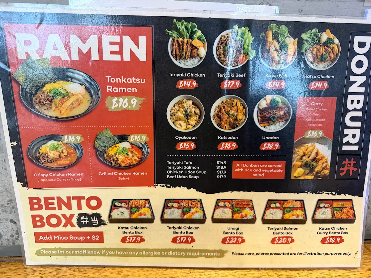Menu, Shokudou