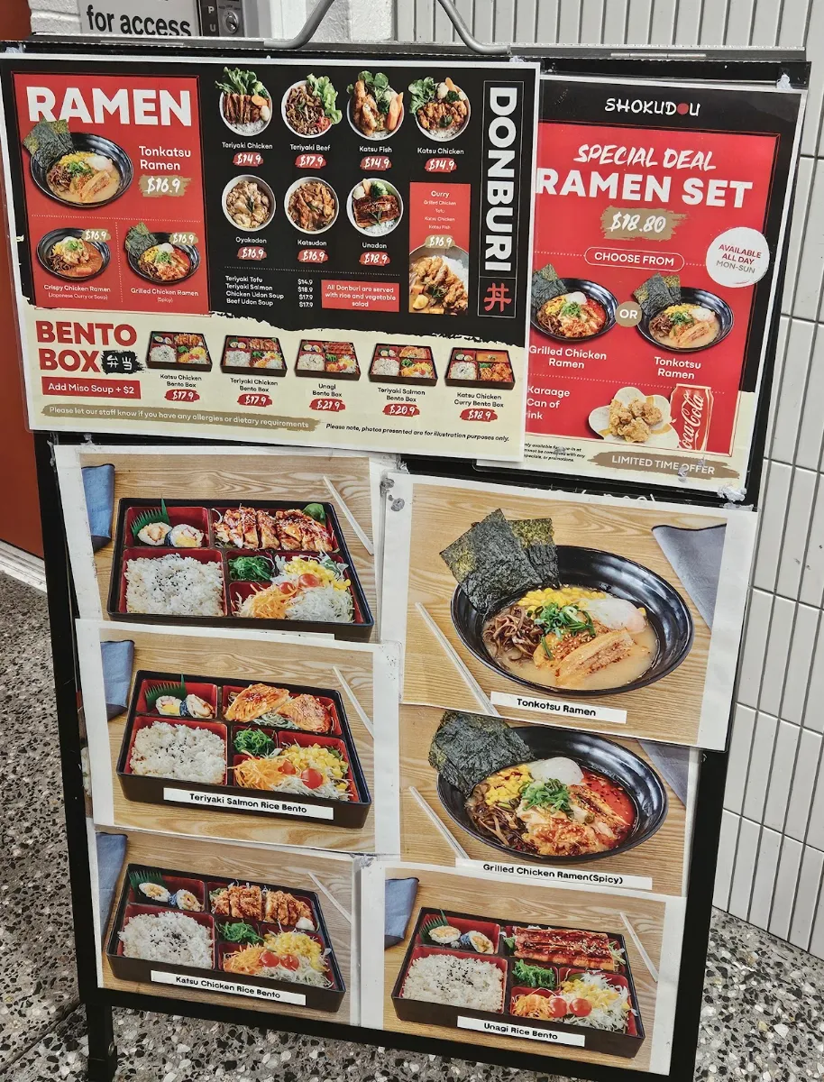 Menu, Shokudou