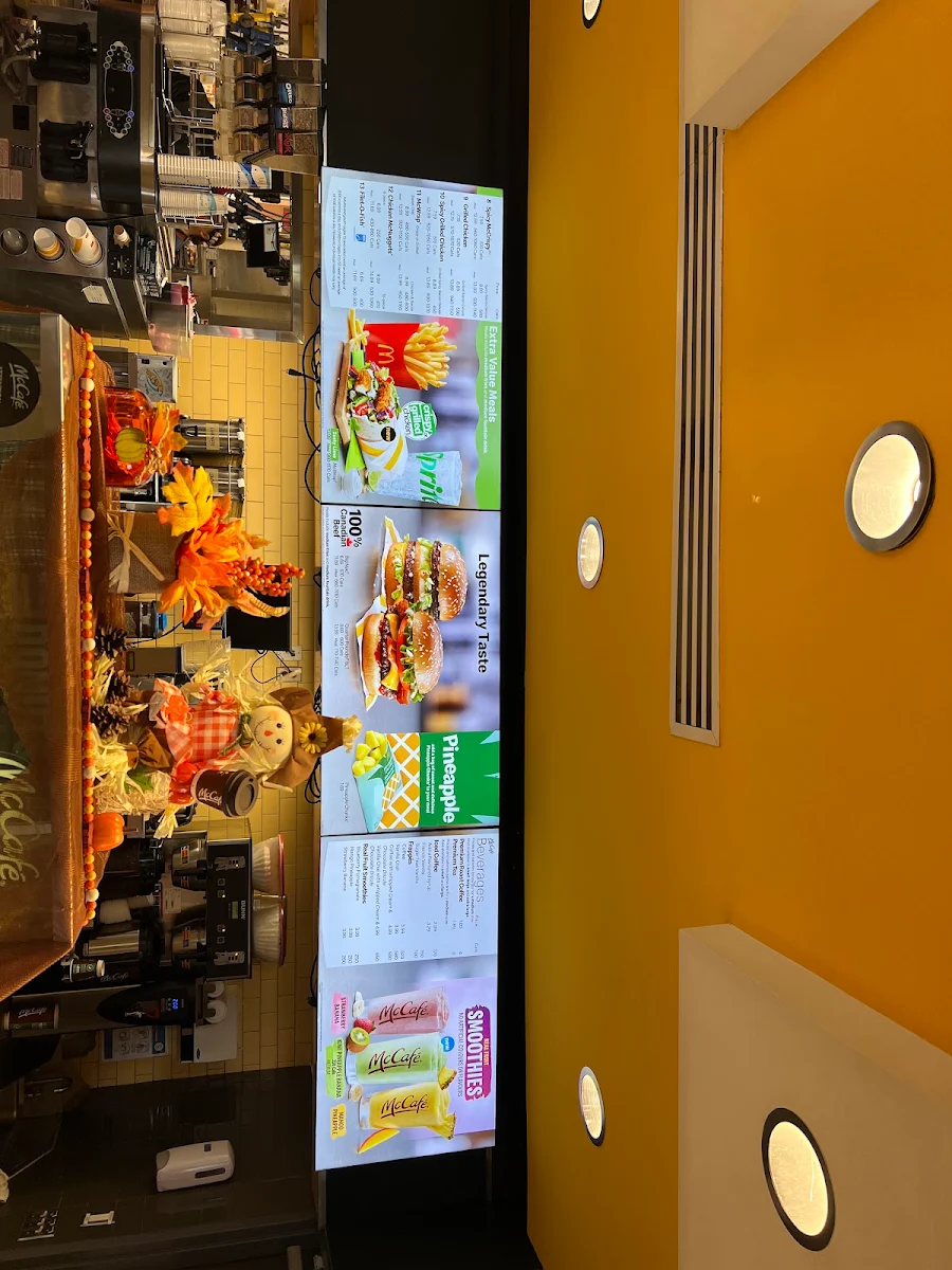Menu, McDonald's