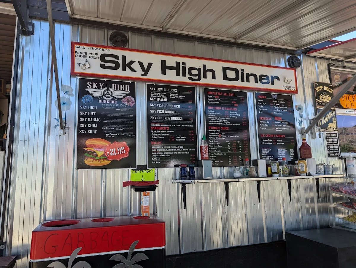 Menu, Sky High Diner
