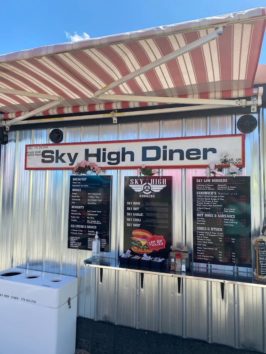 Menu, Sky High Diner