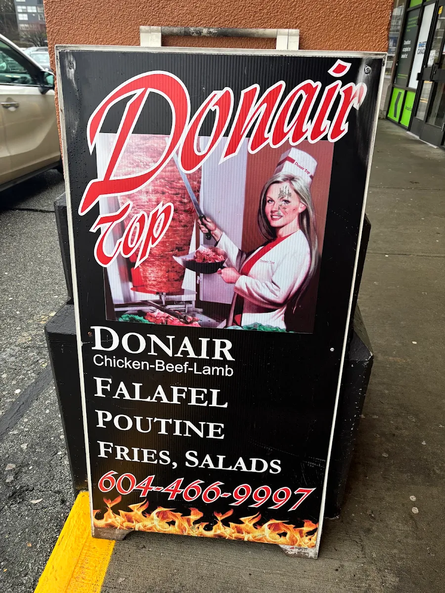 Menu, Donair Top