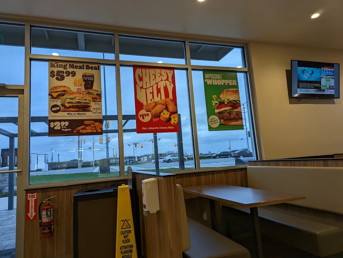 Menu, Burger King