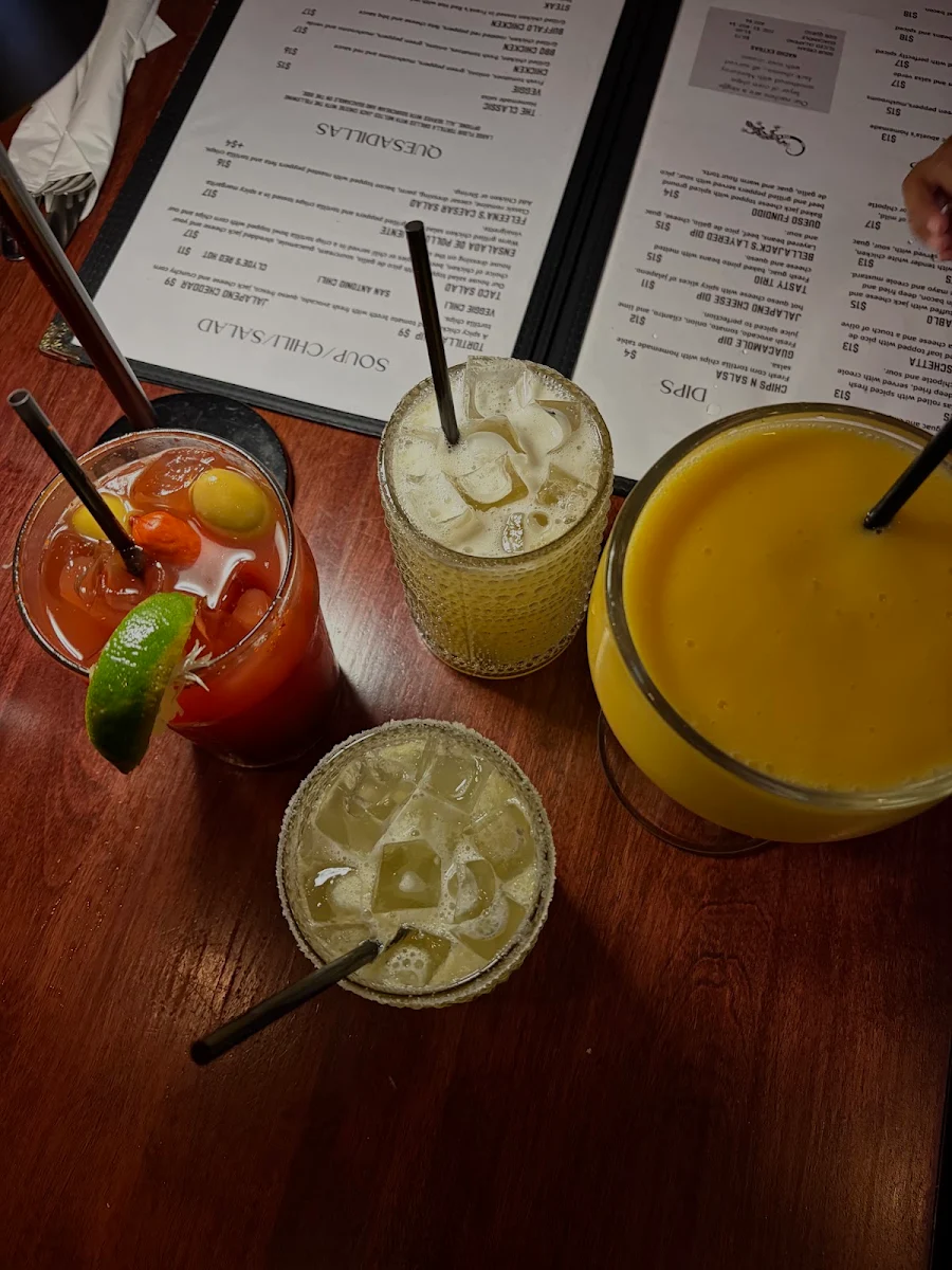 Menu, Bella Jacks