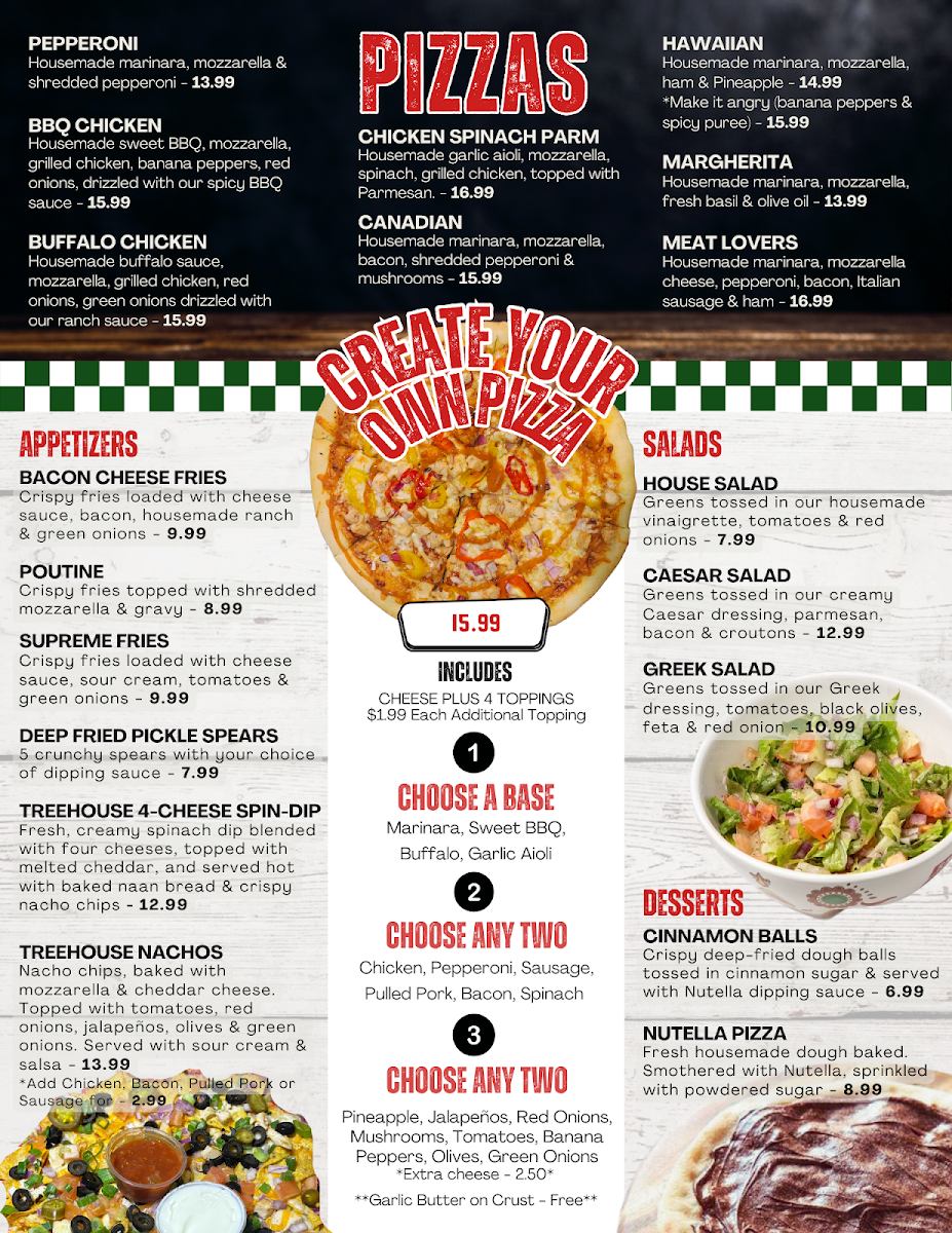 Menu, Treehouse