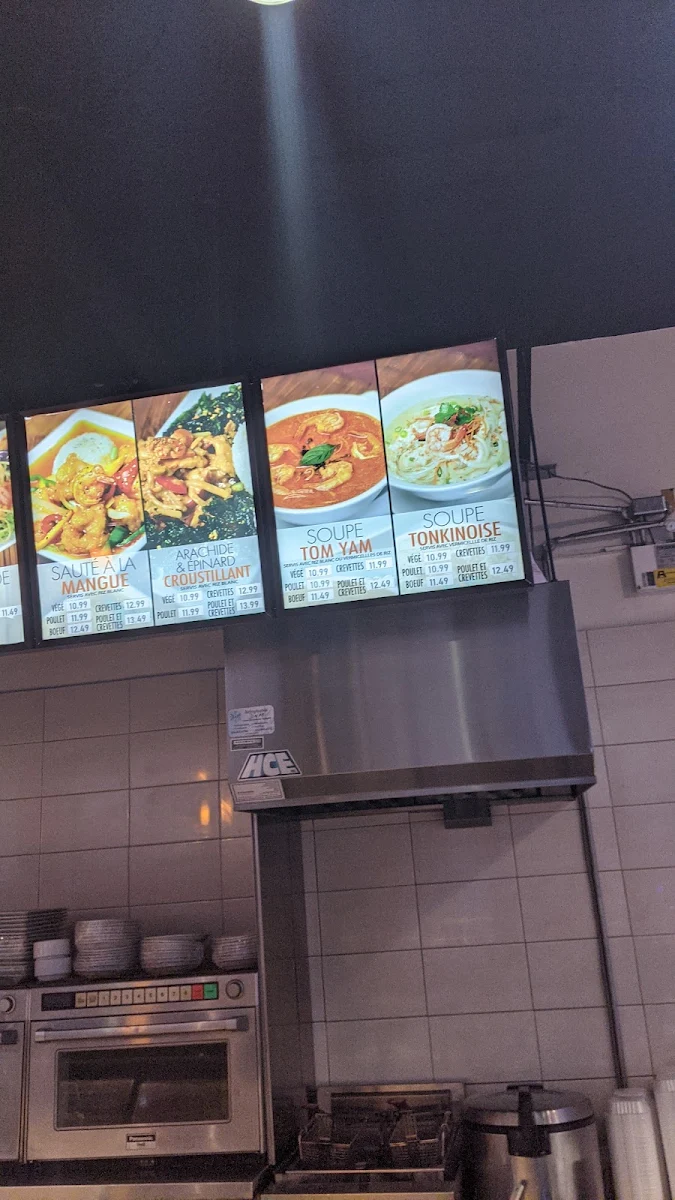 Menu, Maison Thaï