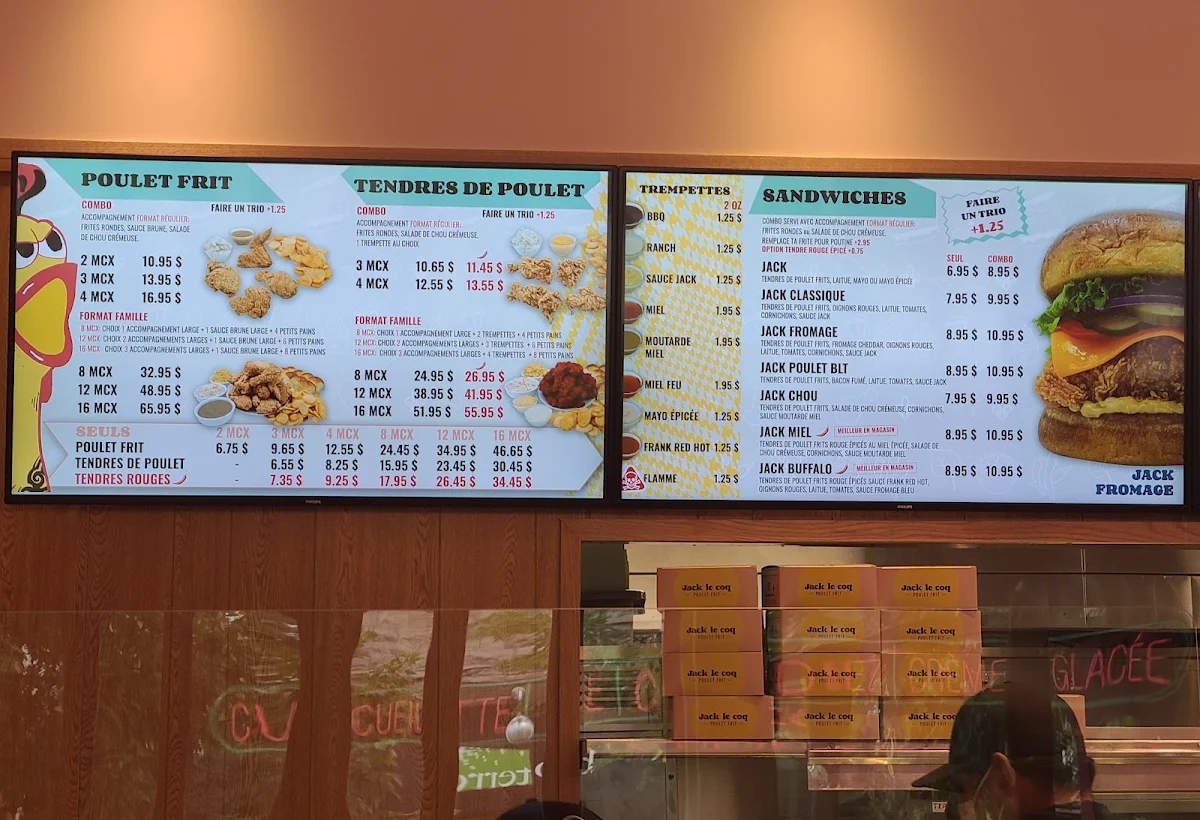 Menu, Jack Le Coq