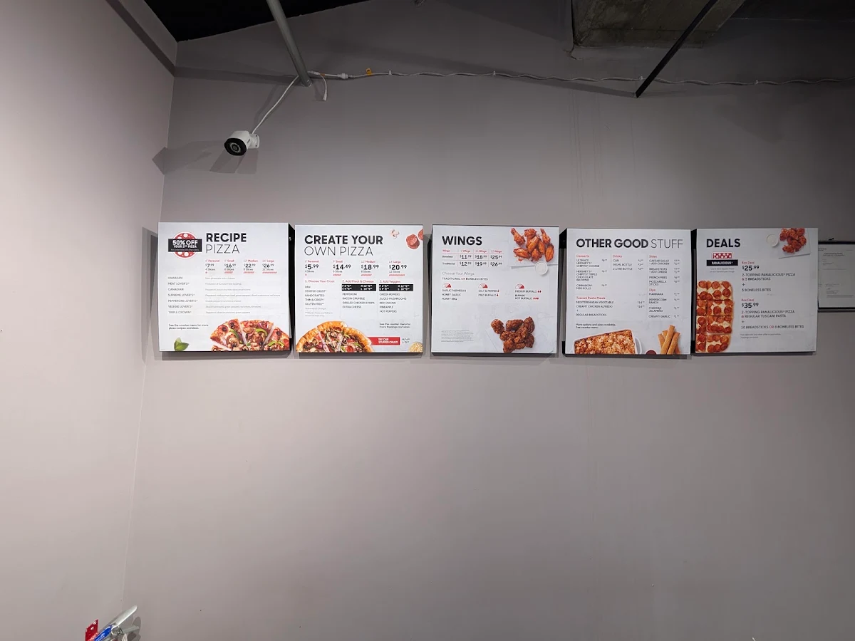 Menu, Pizza Hut