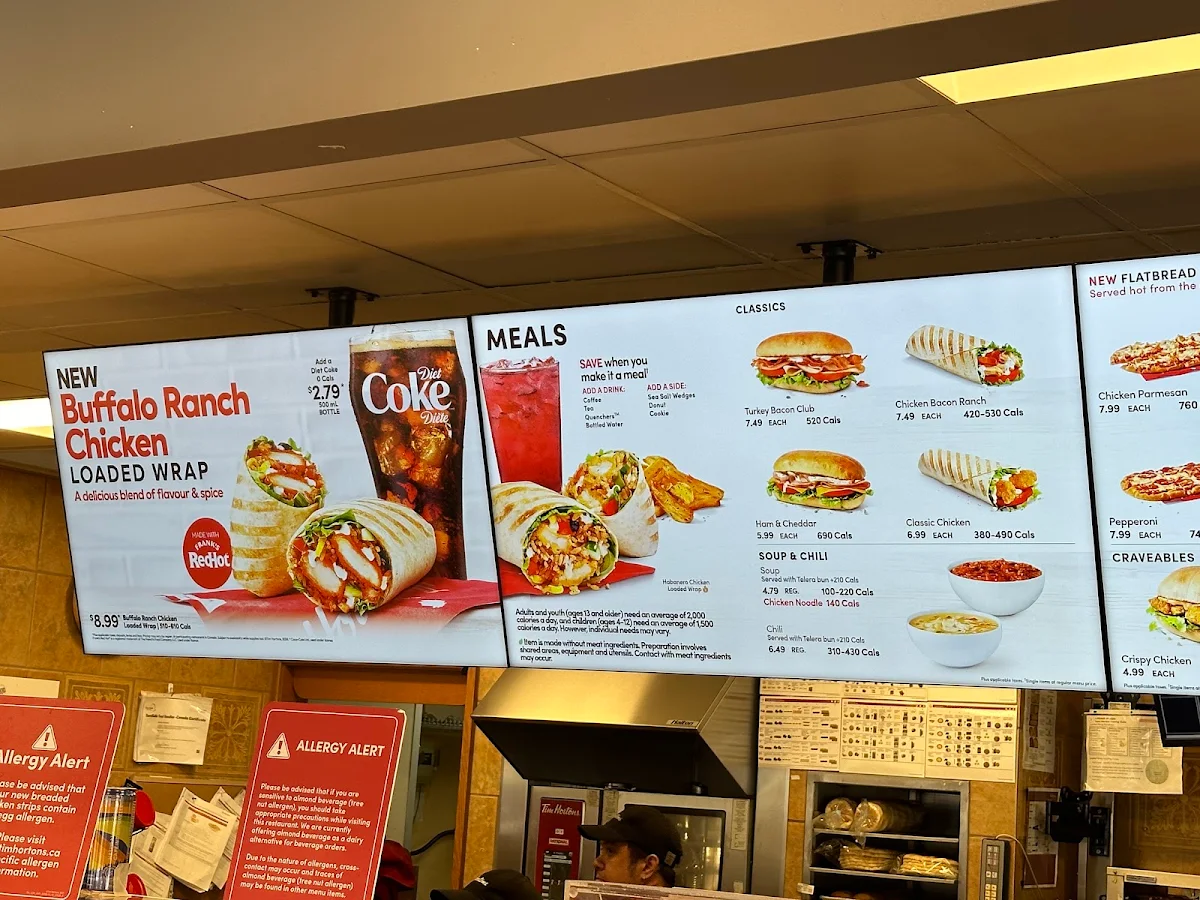 Menu, Tim Hortons