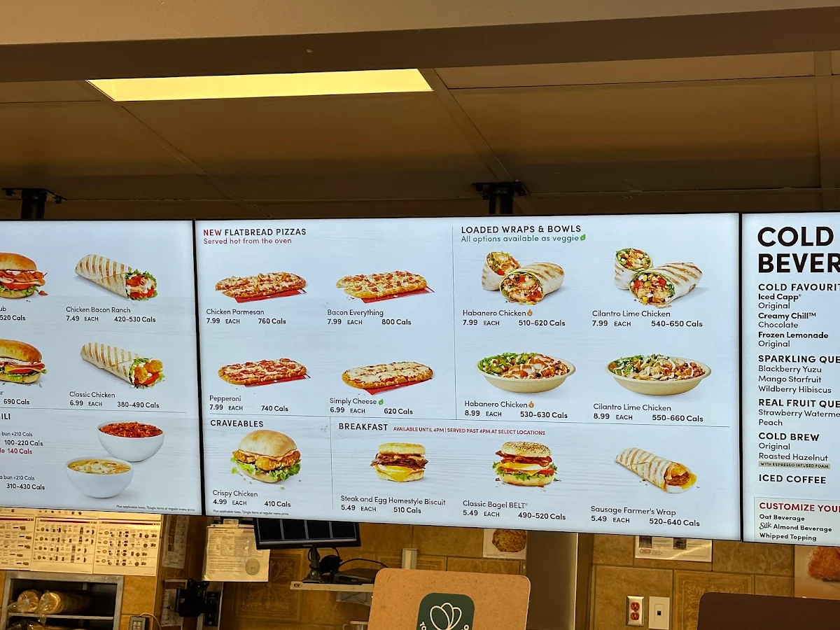 Menu, Tim Hortons