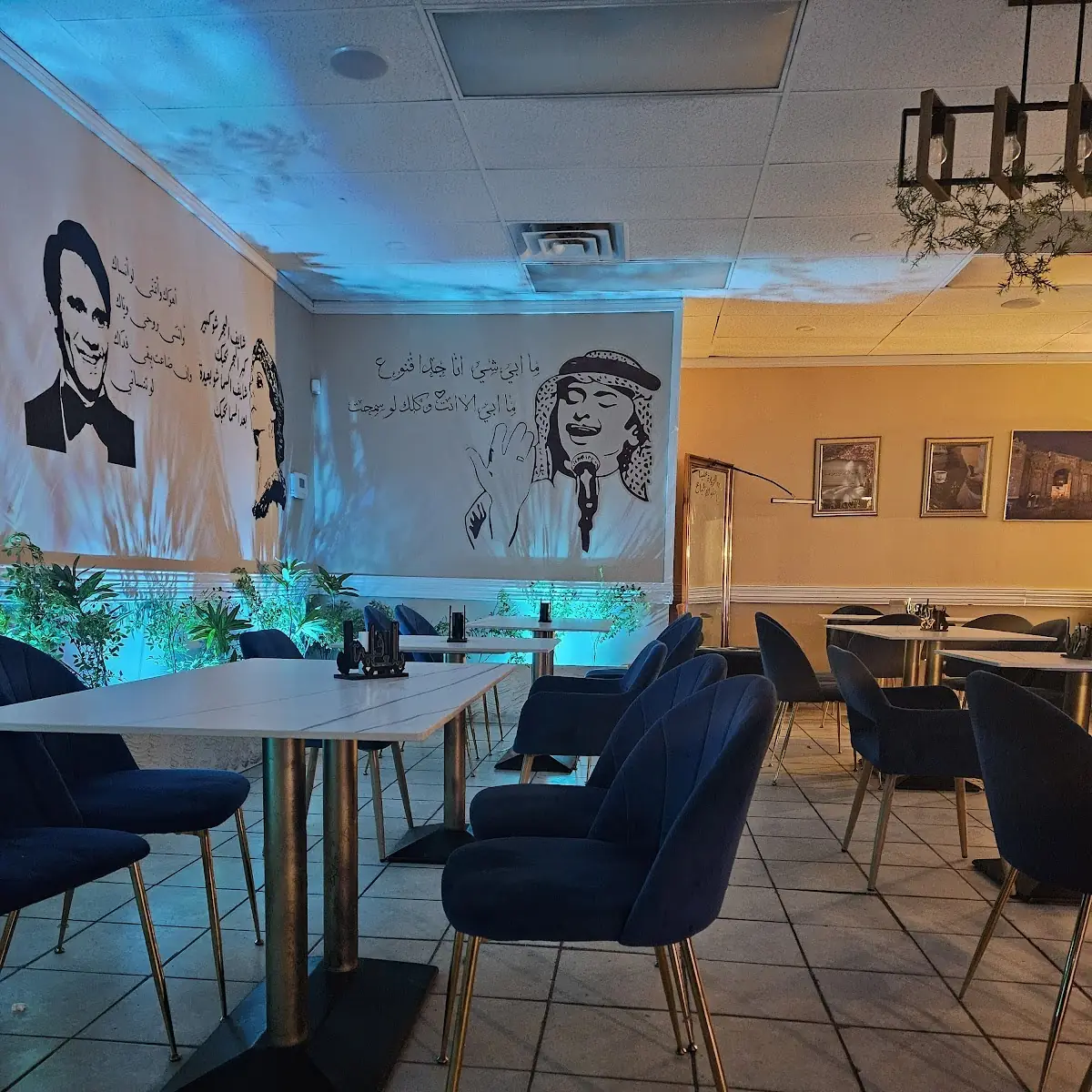 Vibe, حضارة اليمن Blue lounge restaurant