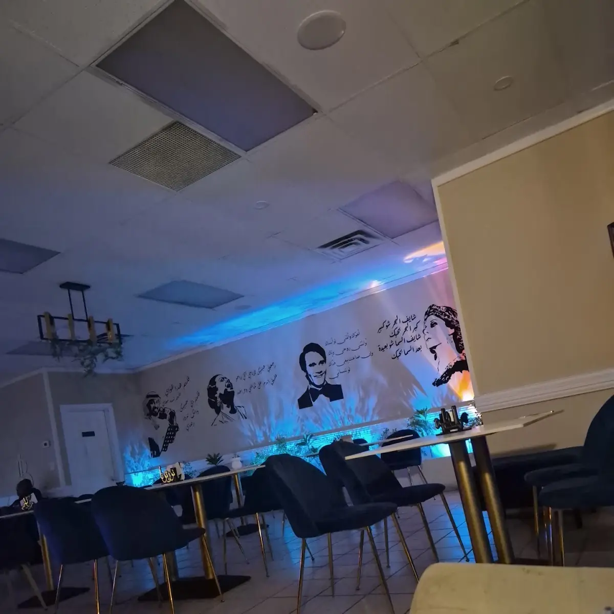 Vibe, حضارة اليمن Blue lounge restaurant