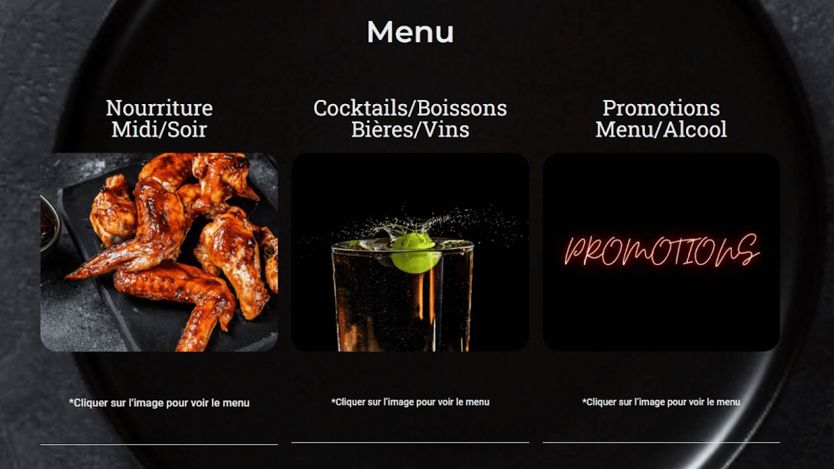 Menu, Le Paddock, Bistro Bar KCR
