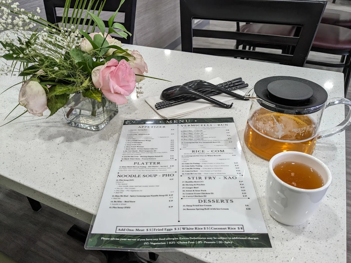 Menu, Rau Vietnamese Kitchen