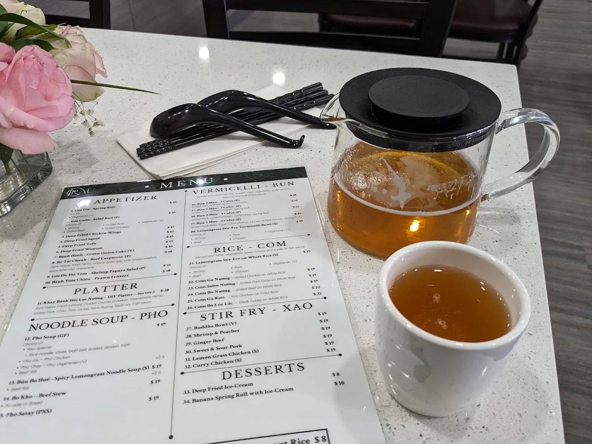 Menu, Rau Vietnamese Kitchen