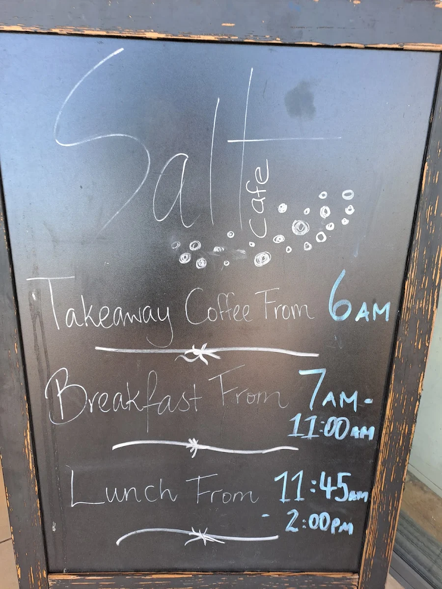 Menu, Salt Cafe Urangan