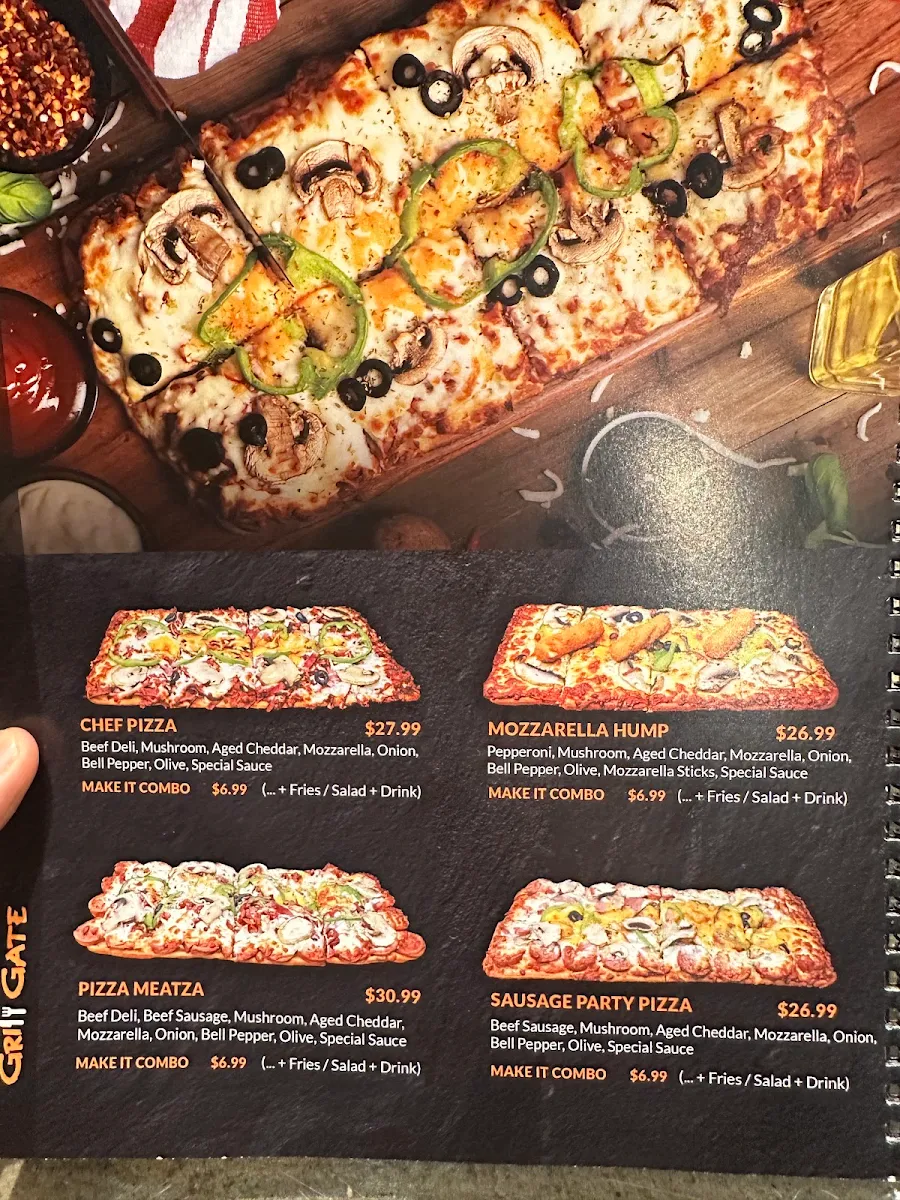 Menu, Grill Gate