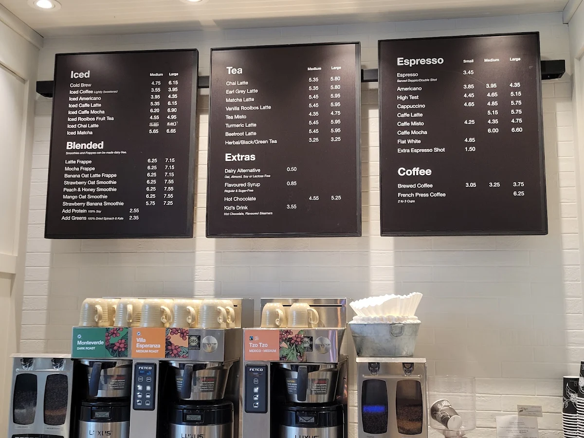 Menu, Good Earth Coffeehouse - Verve, East Village