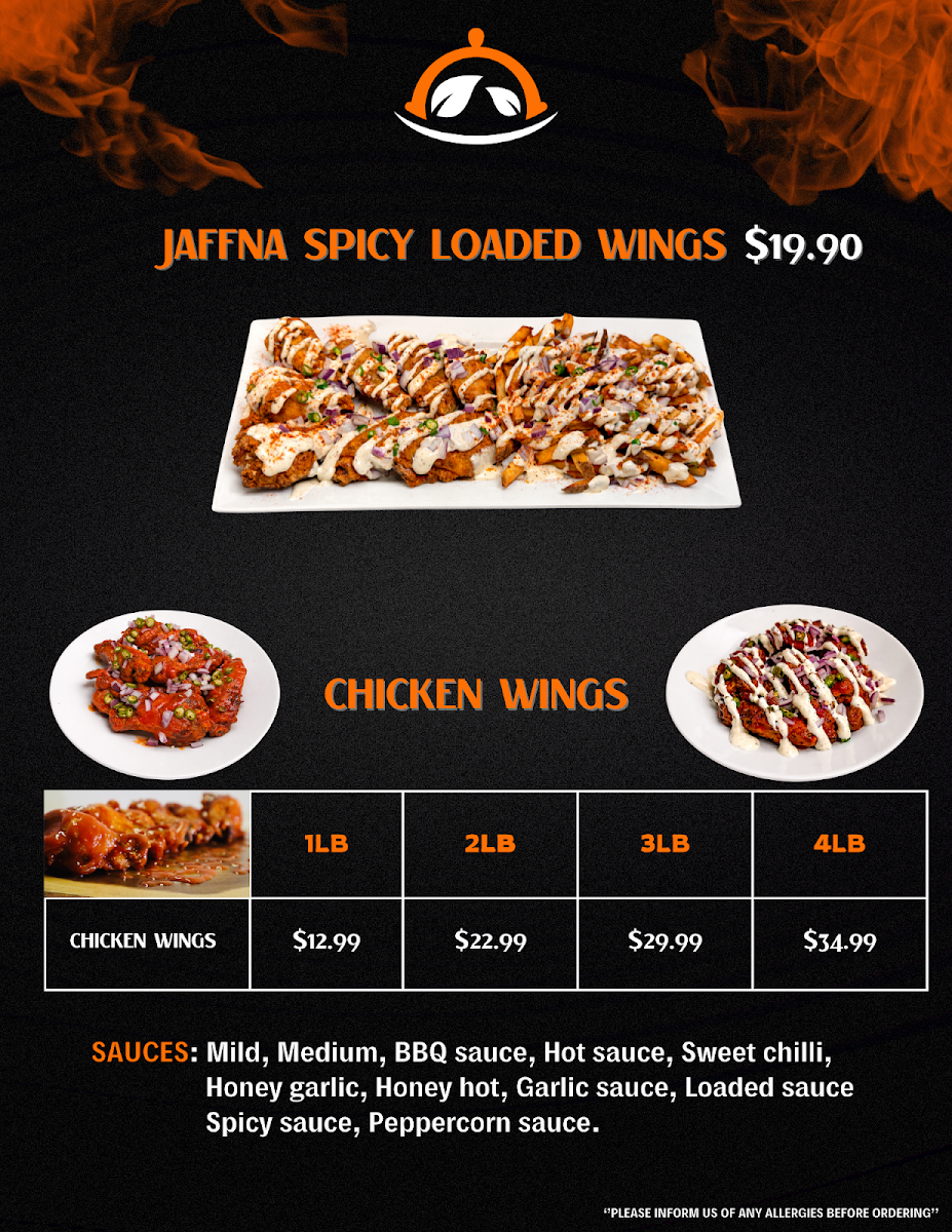 Menu, Pizza & Smash Burger