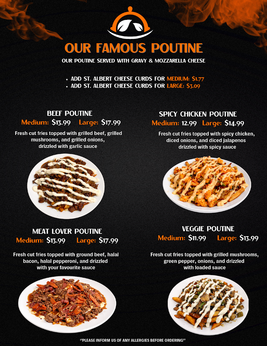 Menu, Pizza & Smash Burger
