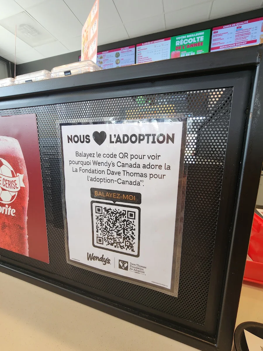 Menu, Wendy's