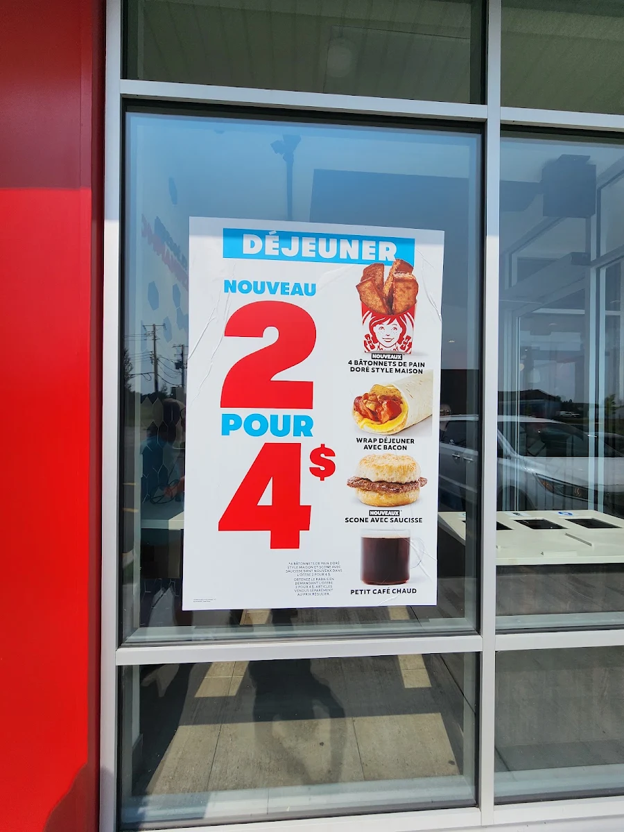 Menu, Wendy's