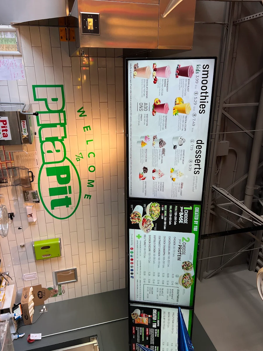 Menu, Pita Pit - Empire Court