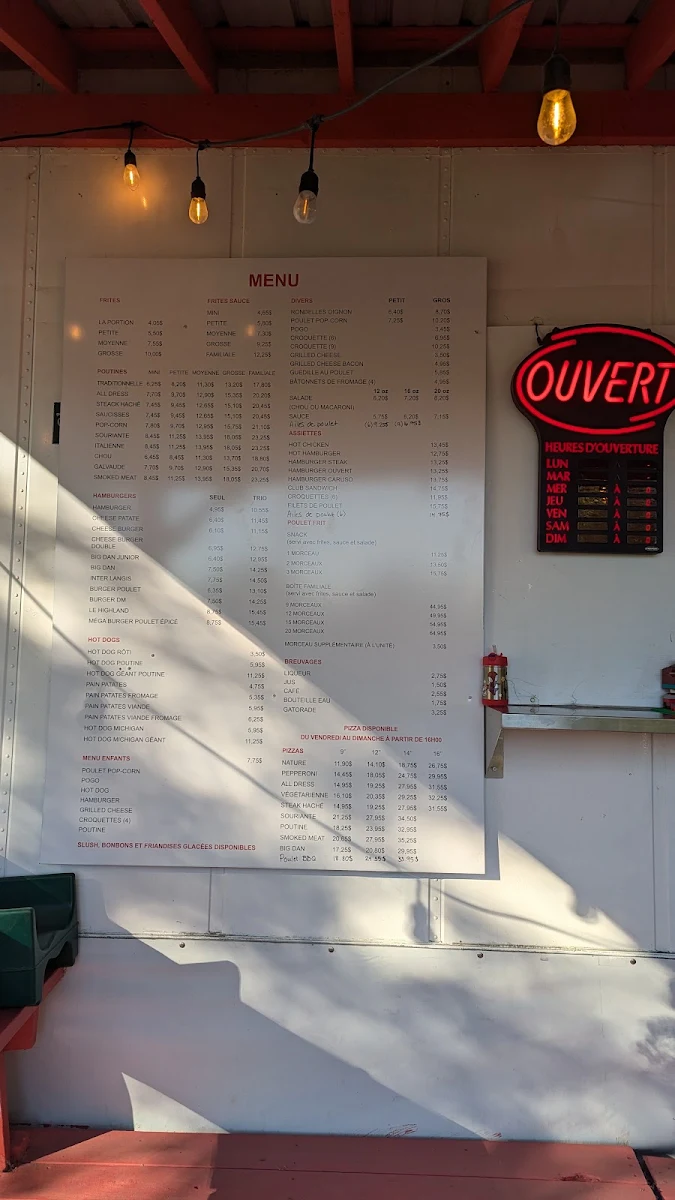 Menu, Cantine Danmo