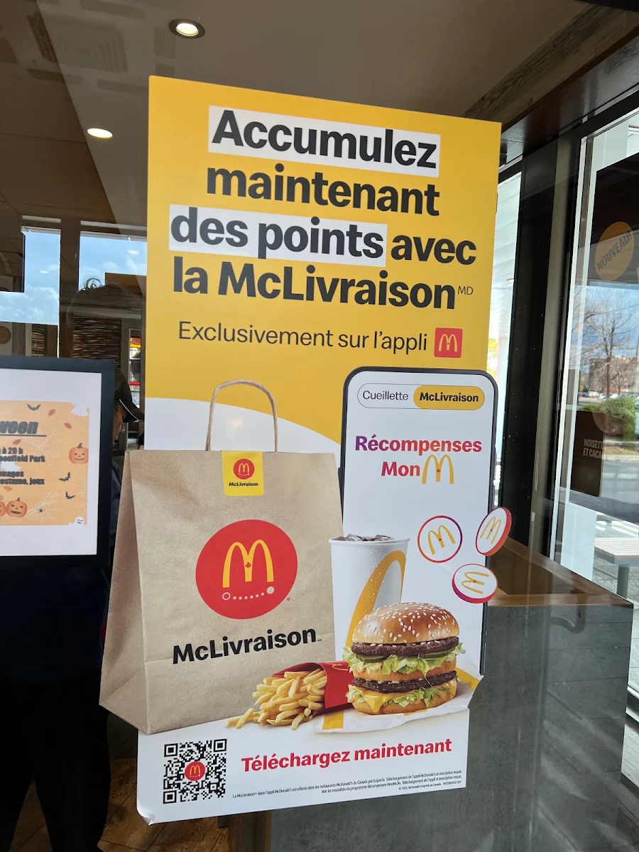Menu, McDonald's