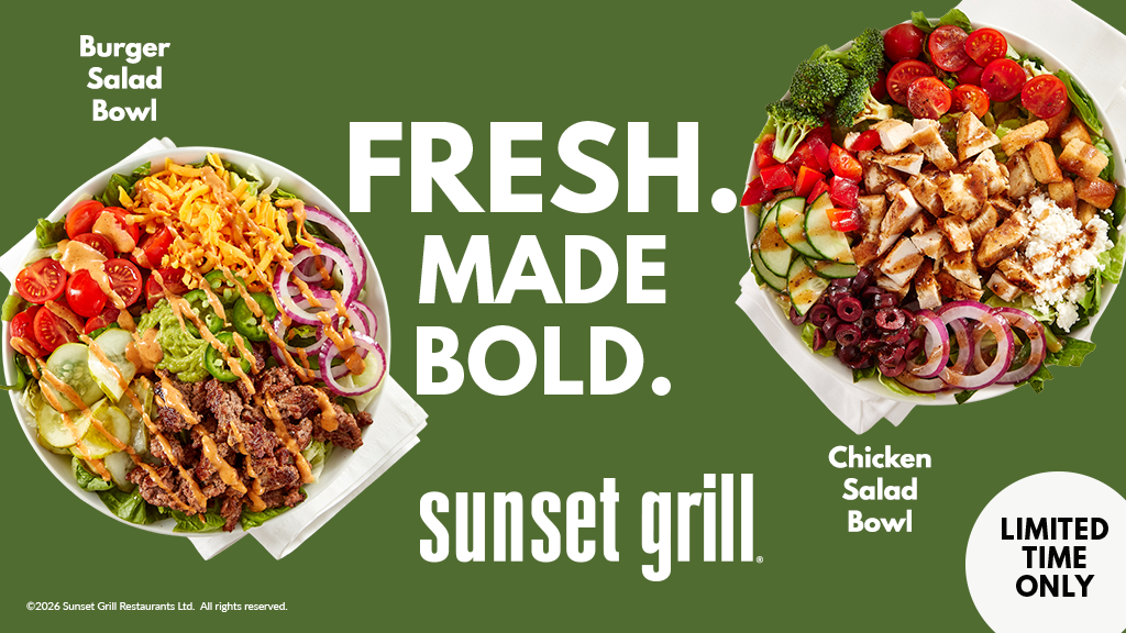 Menu, Sunset Grill