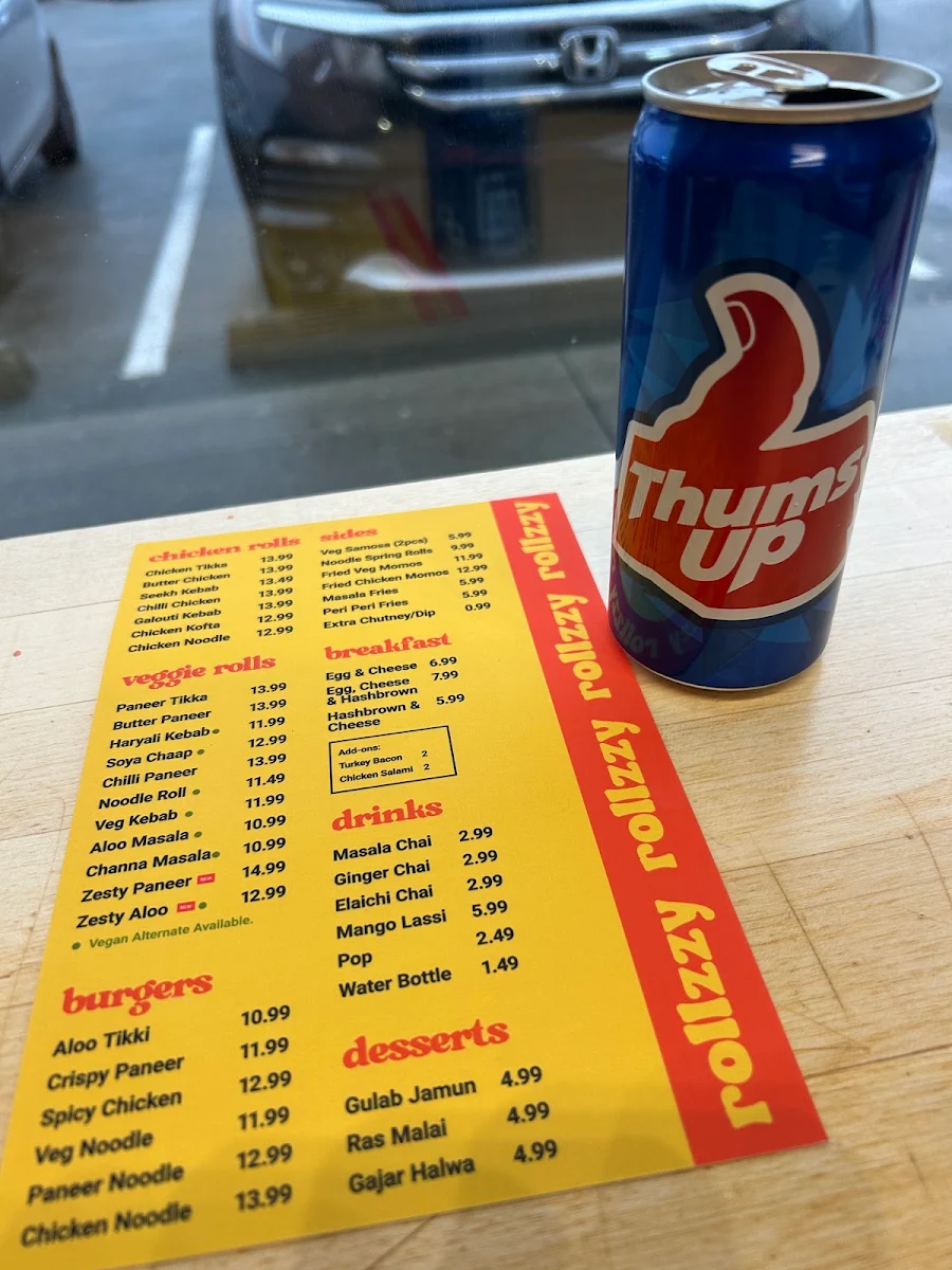 Menu, Rollzzy