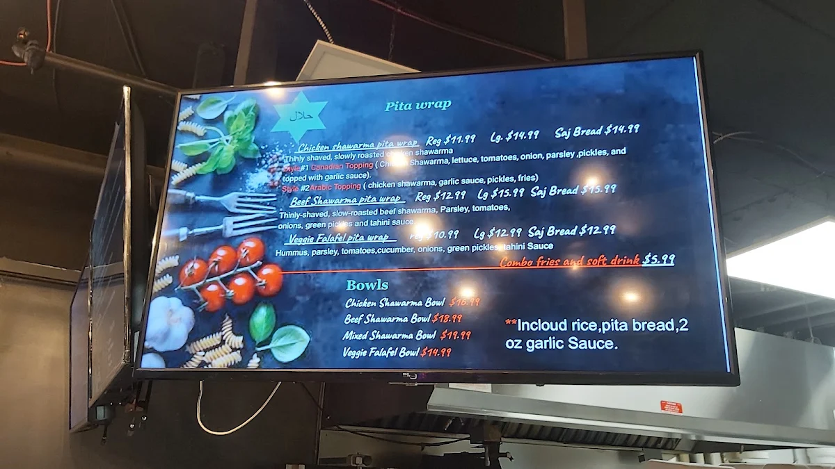 Menu, Fattoush Mediterranean Grill