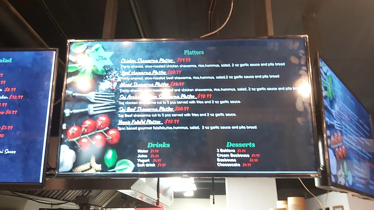 Menu, Fattoush Mediterranean Grill