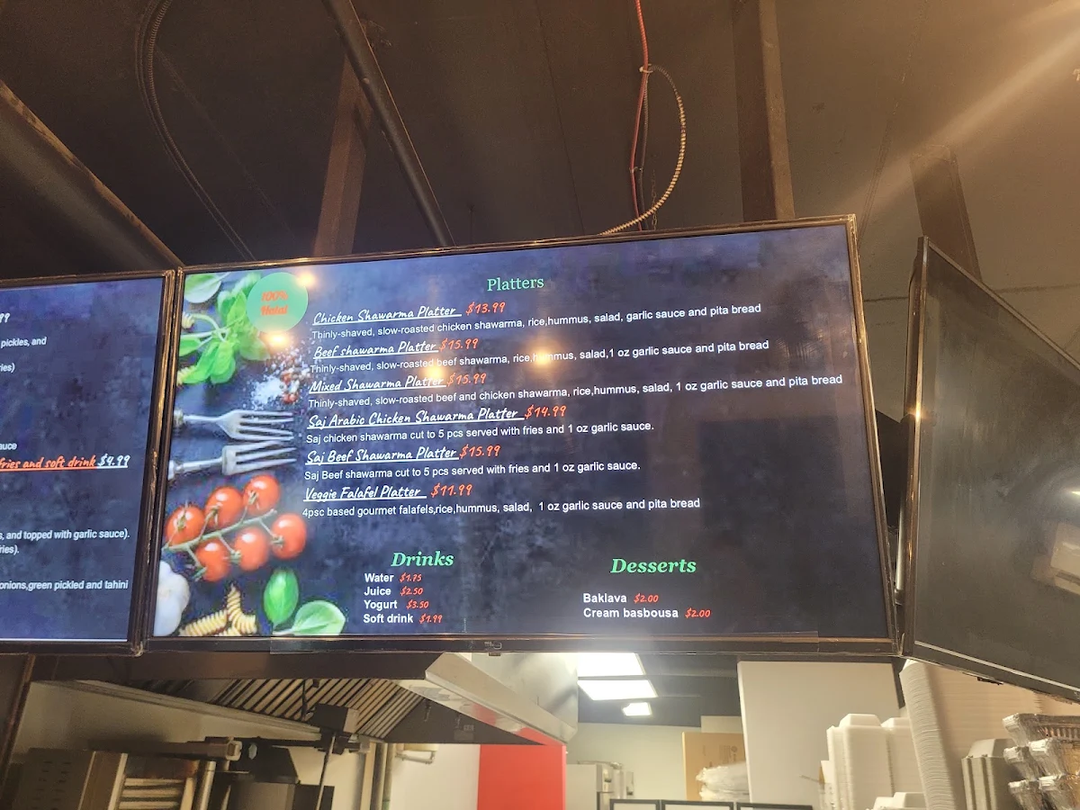 Menu, Fattoush Mediterranean Grill