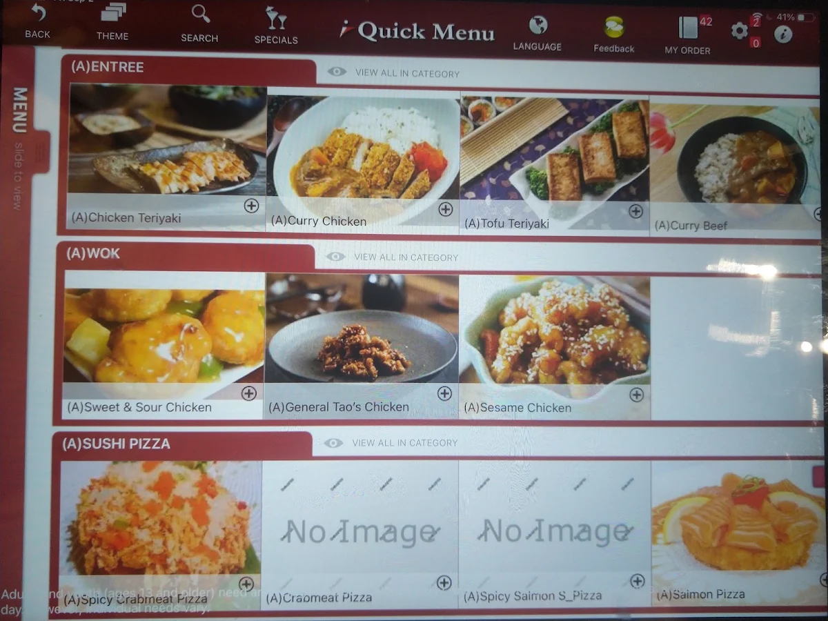 Menu, Golden Maki Japanese Restaurant