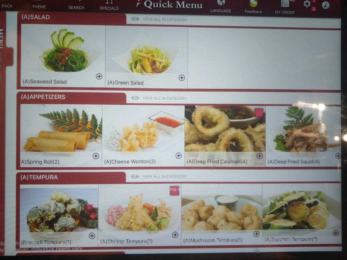 Menu, Golden Maki Japanese Restaurant