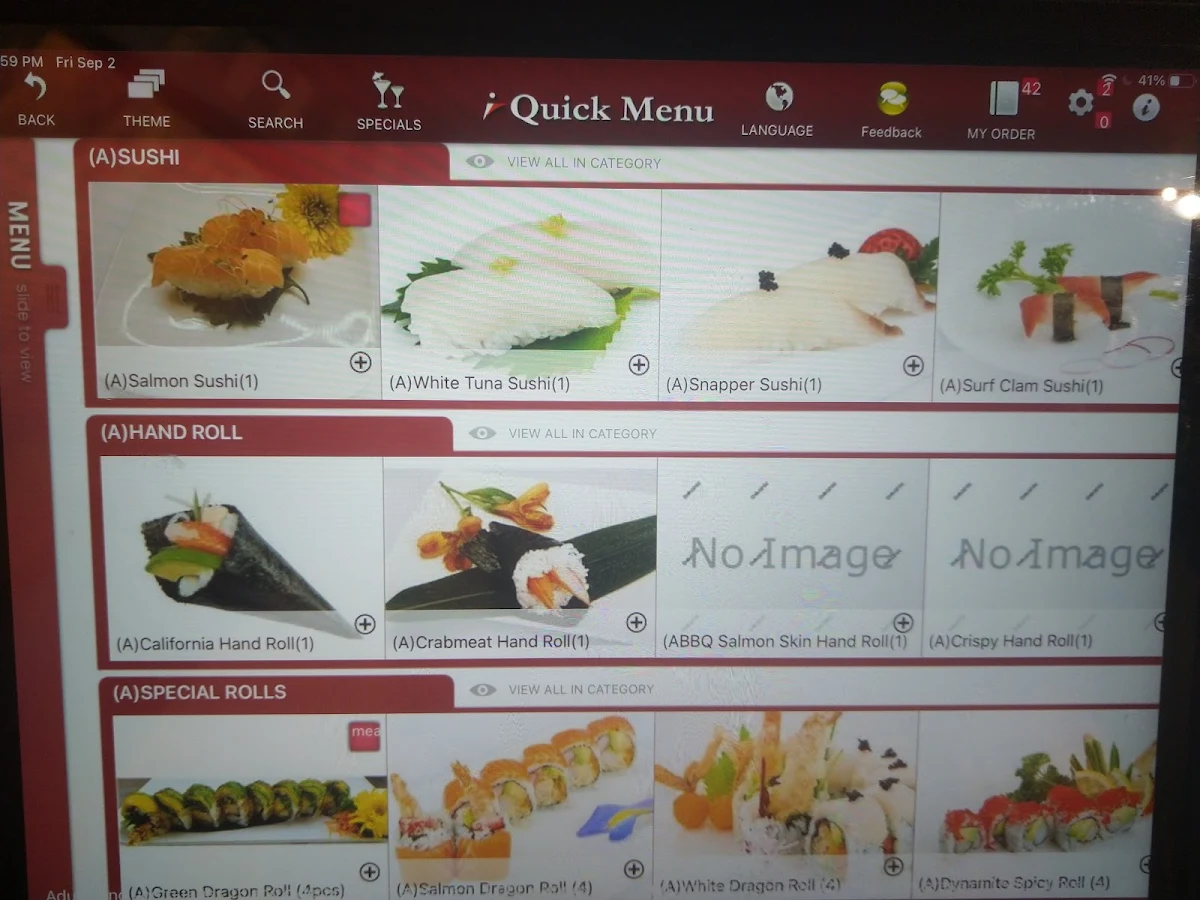 Menu, Golden Maki Japanese Restaurant