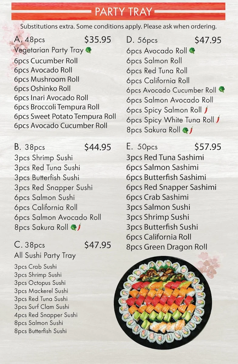 Menu, Kochi Sushi Japanese Restaurant