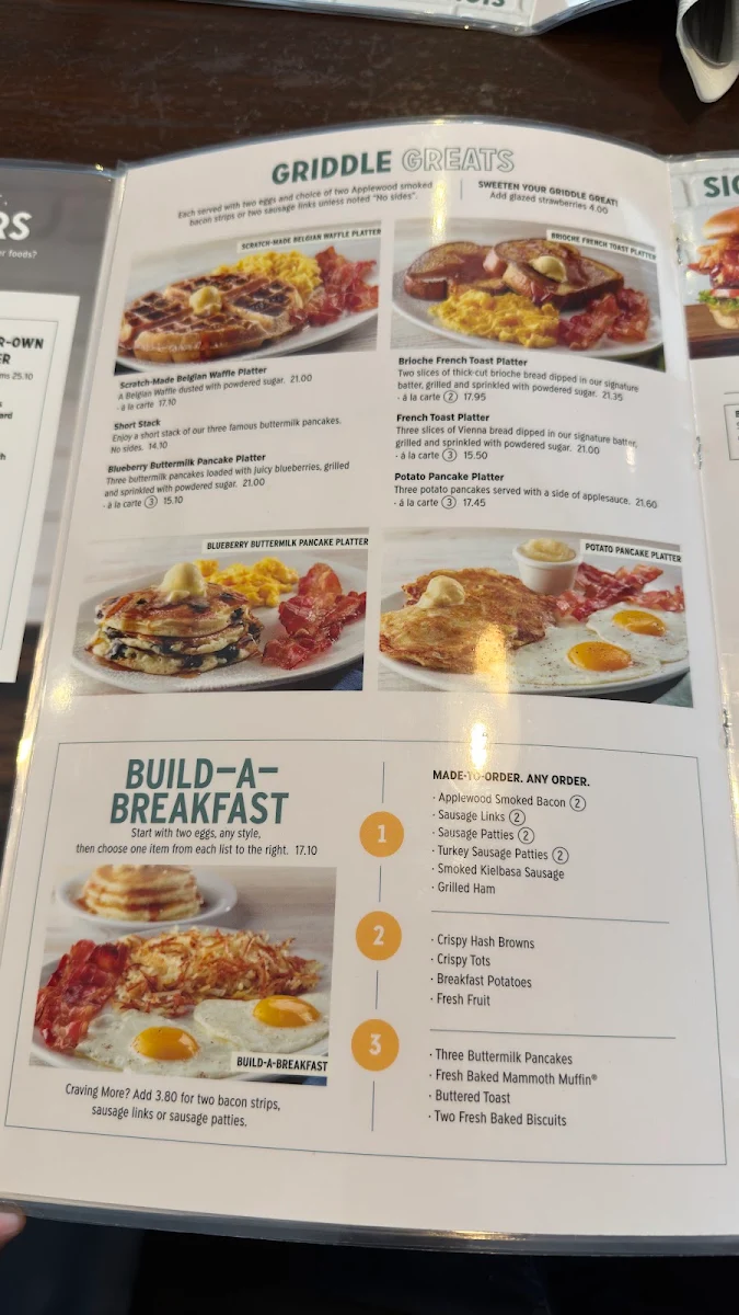 Menu, Perkins American Food Co.