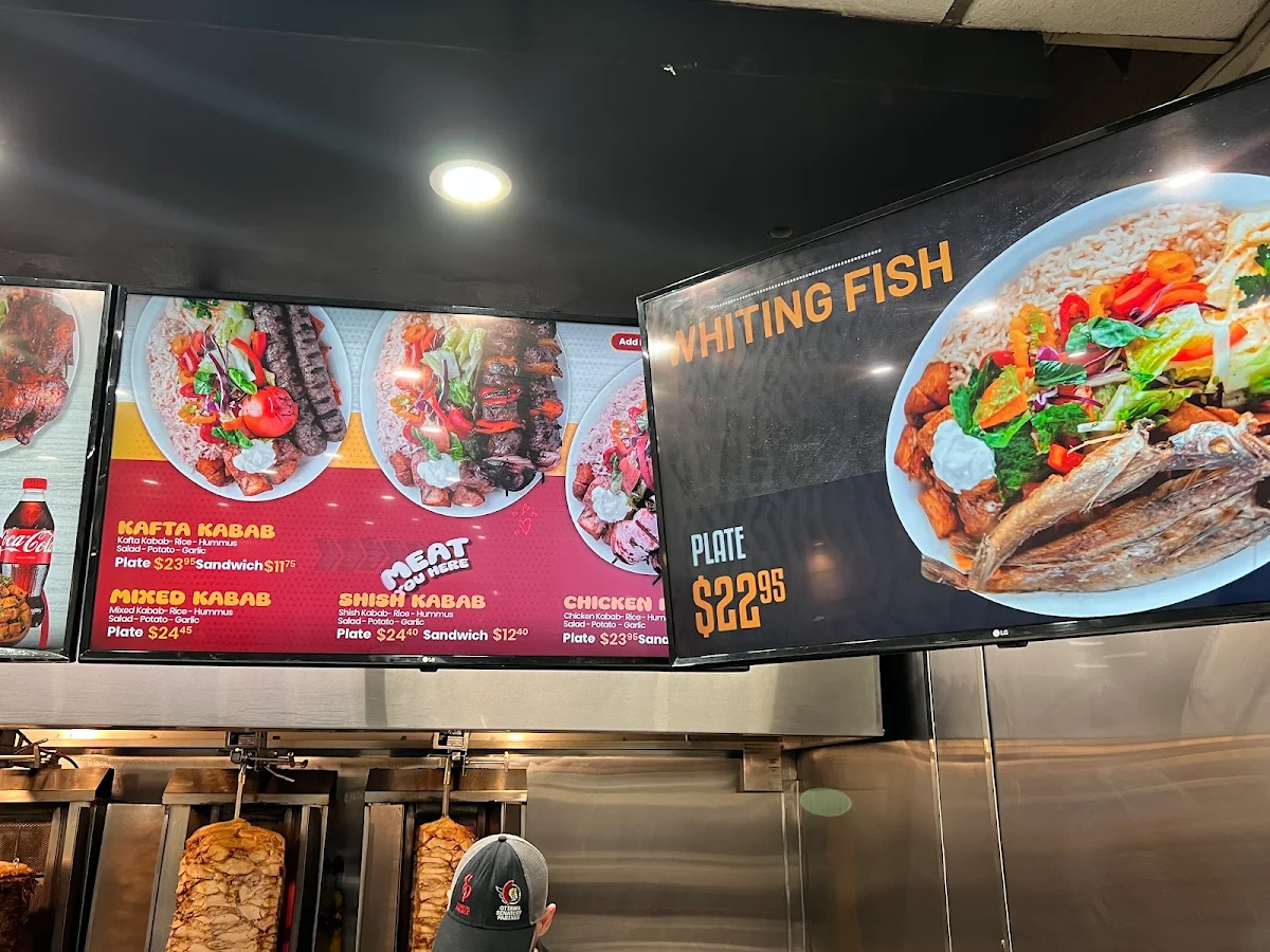 Menu, Shawarma Palace