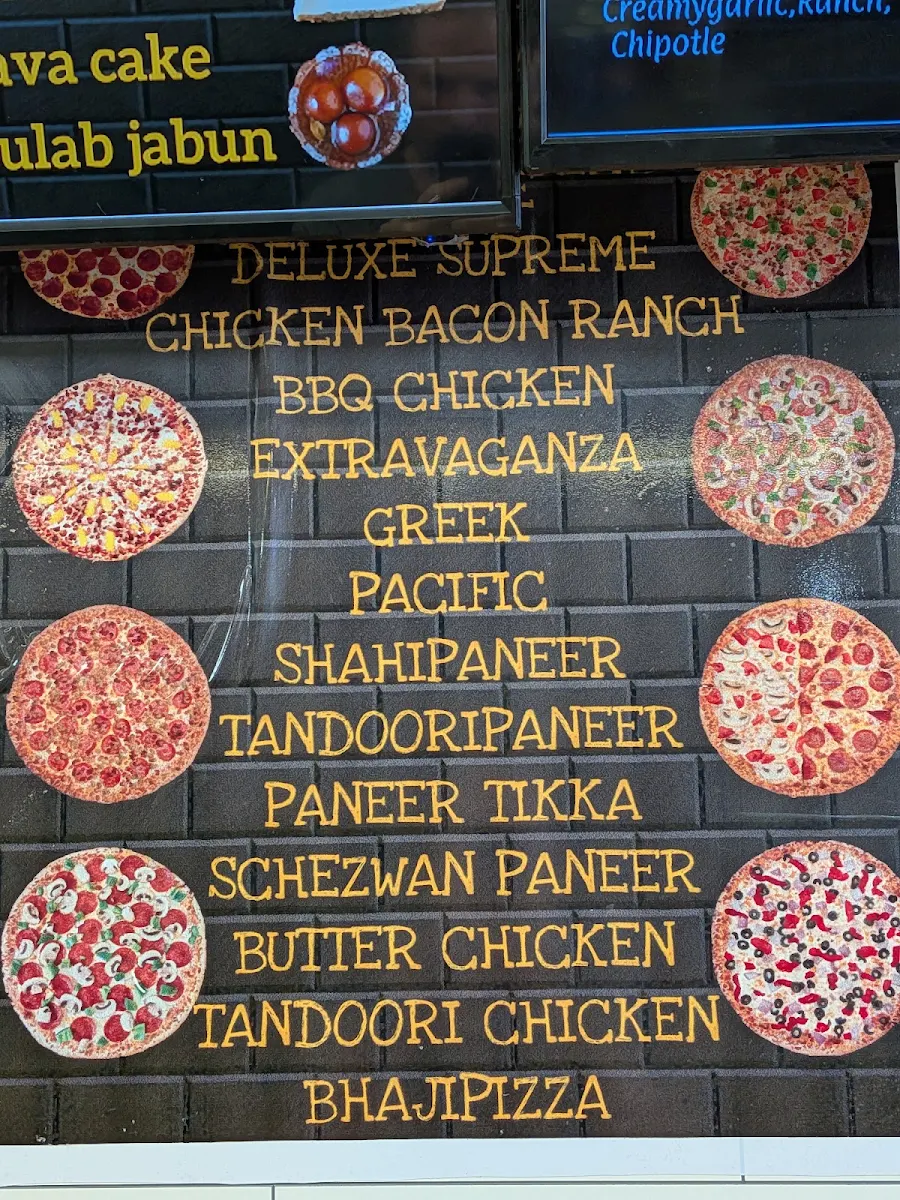 Menu, Pizza Wings & Snacks