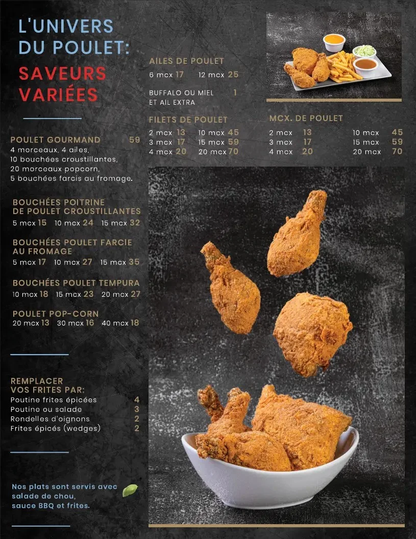 Menu, Restaurant Peskerô
